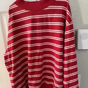 Parke Red and White Striped Apparel